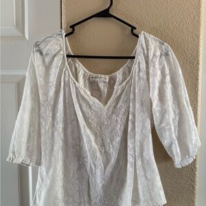 Abercrombie White Lace Women's Top